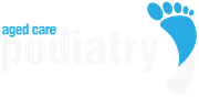 aged care podiatry logo white